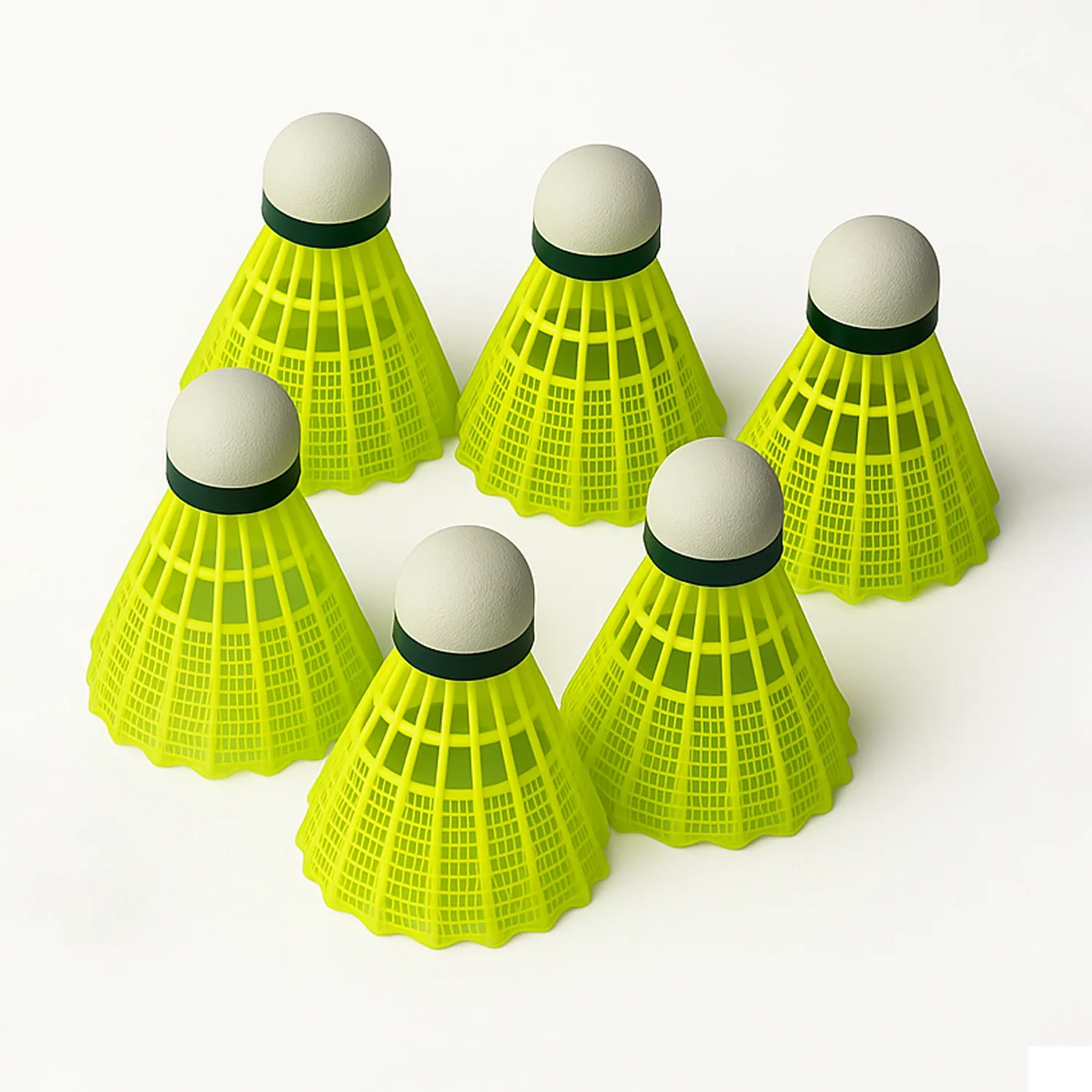 Konex Durable Plastic Shuttlecock (6 Pcs Set) - Image 5