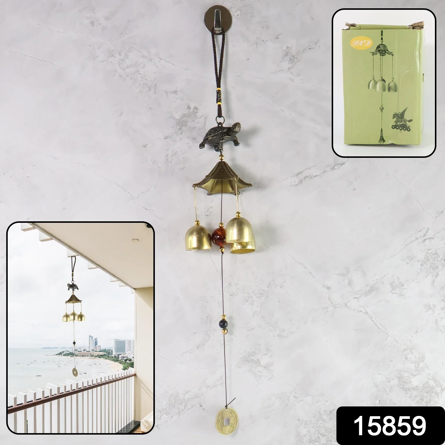 Feng Shui Metal Wind Chime - (1 Pc) - Image 2