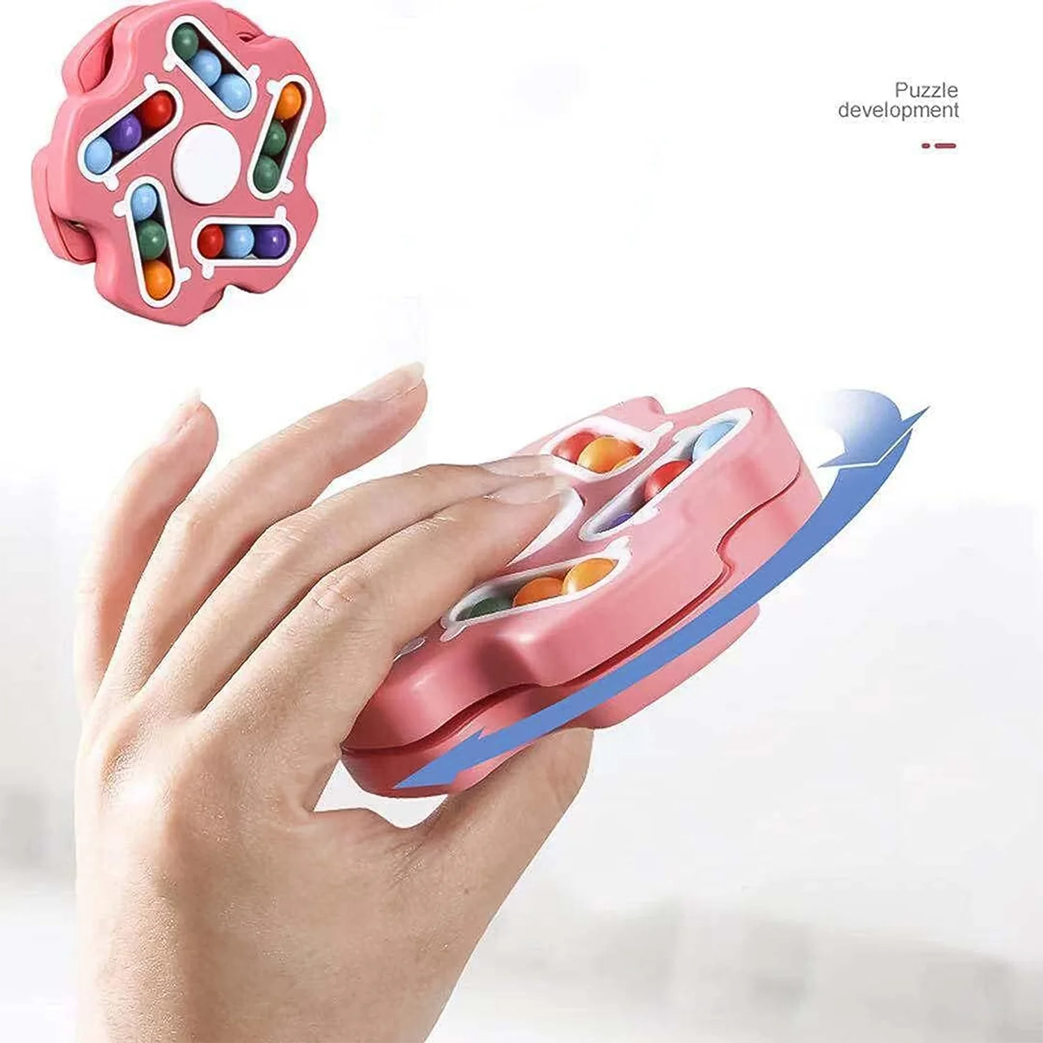 Fidget Magic Cube Spinner Toy – Multi-Track Finger Puzzle - Image 4
