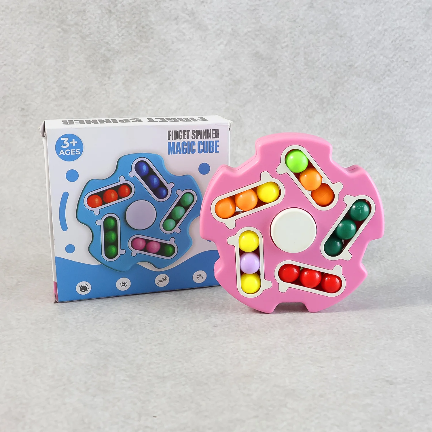 Fidget Magic Cube Spinner Toy – Multi-Track Finger Puzzle - Image 6