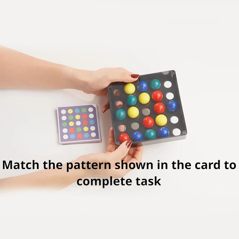 Fiery Fingers Color Matching Puzzle Game Fun Brain Training Toy for Kids - Image 2