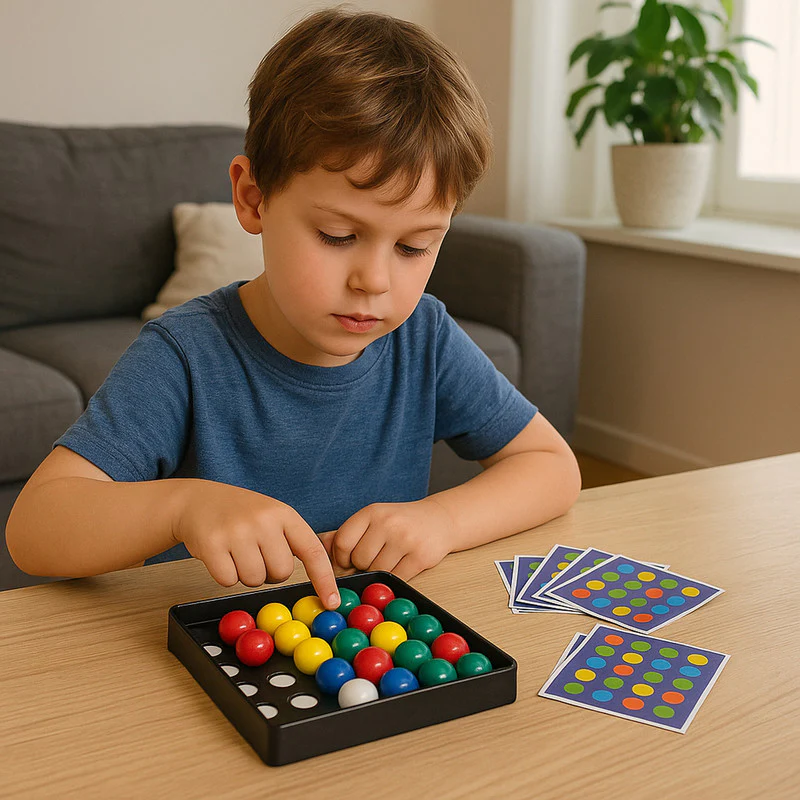Fiery Fingers Color Matching Puzzle Game Fun Brain Training Toy for Kids - Image 3