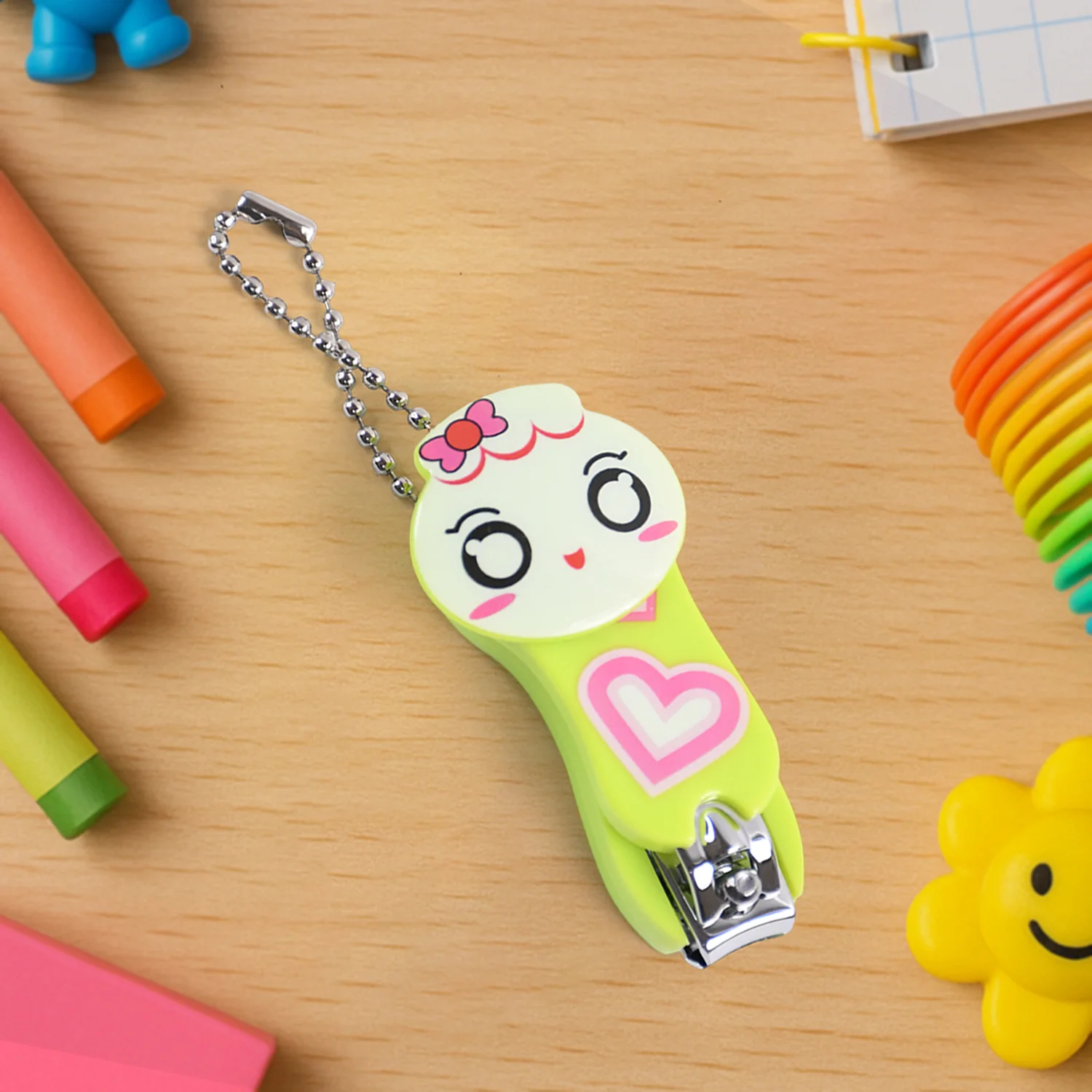 Cute Cartoon Nail Clipper with Keychain Portable Nail Cutter (1 Pc) - Image 4