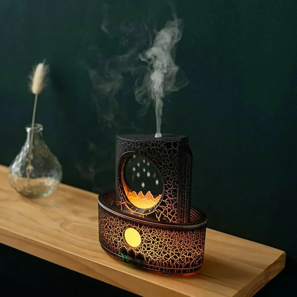 Flame Effect Aroma Diffuser with Remote LED Humidifier - Image 3