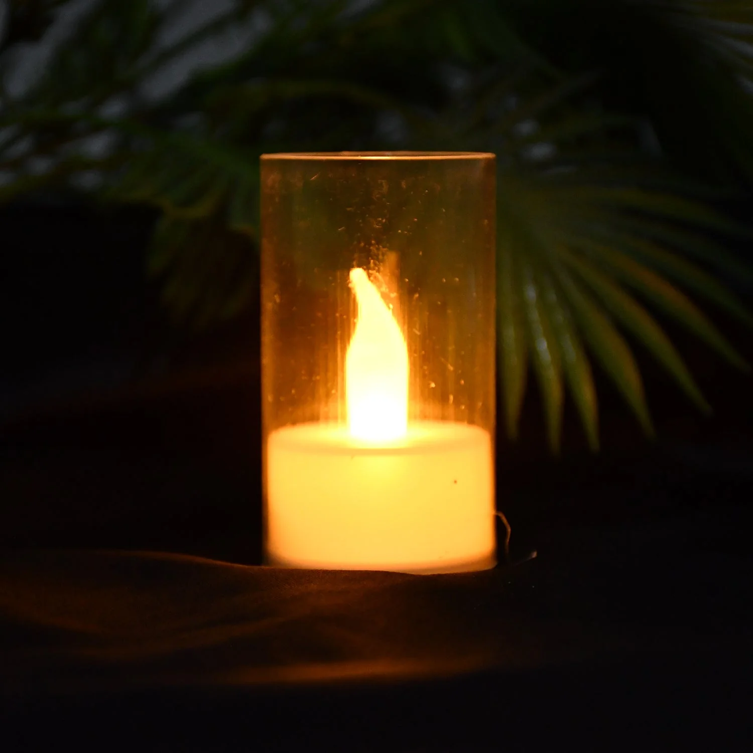 Flameless Candles with Transparent plastic Covers Set of 24 Pcs LED - Image 3