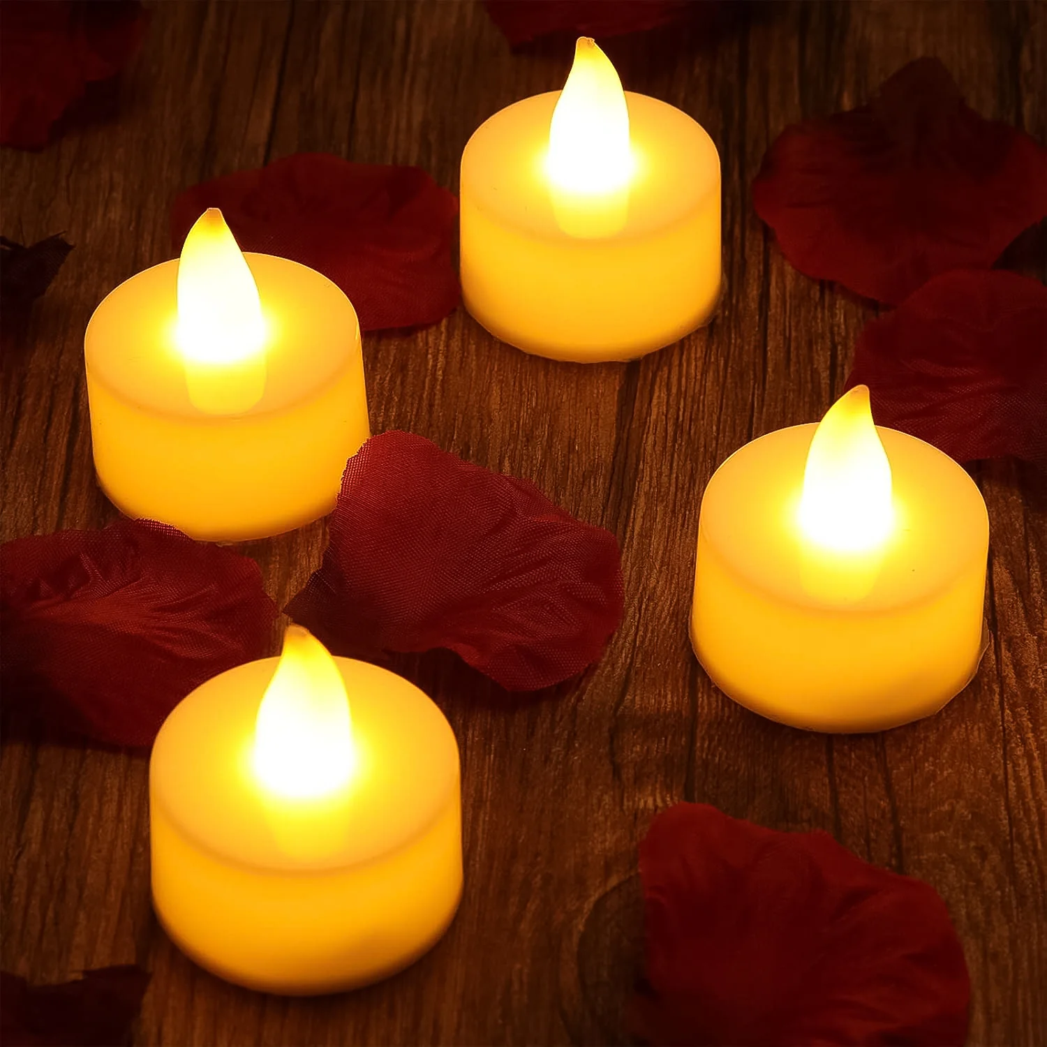 Flameless LED Tealight Candles, Diwali (50 Pc) - Image 5