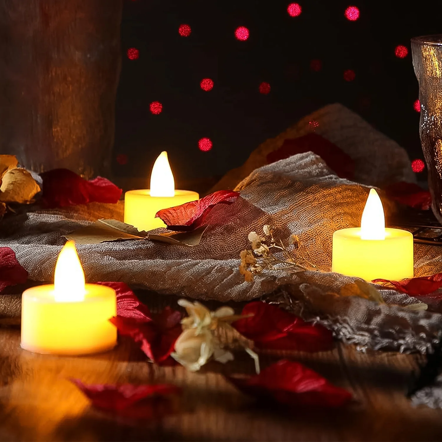 Flameless LED Tealight Candles, Diwali (50 Pc) - Image 6