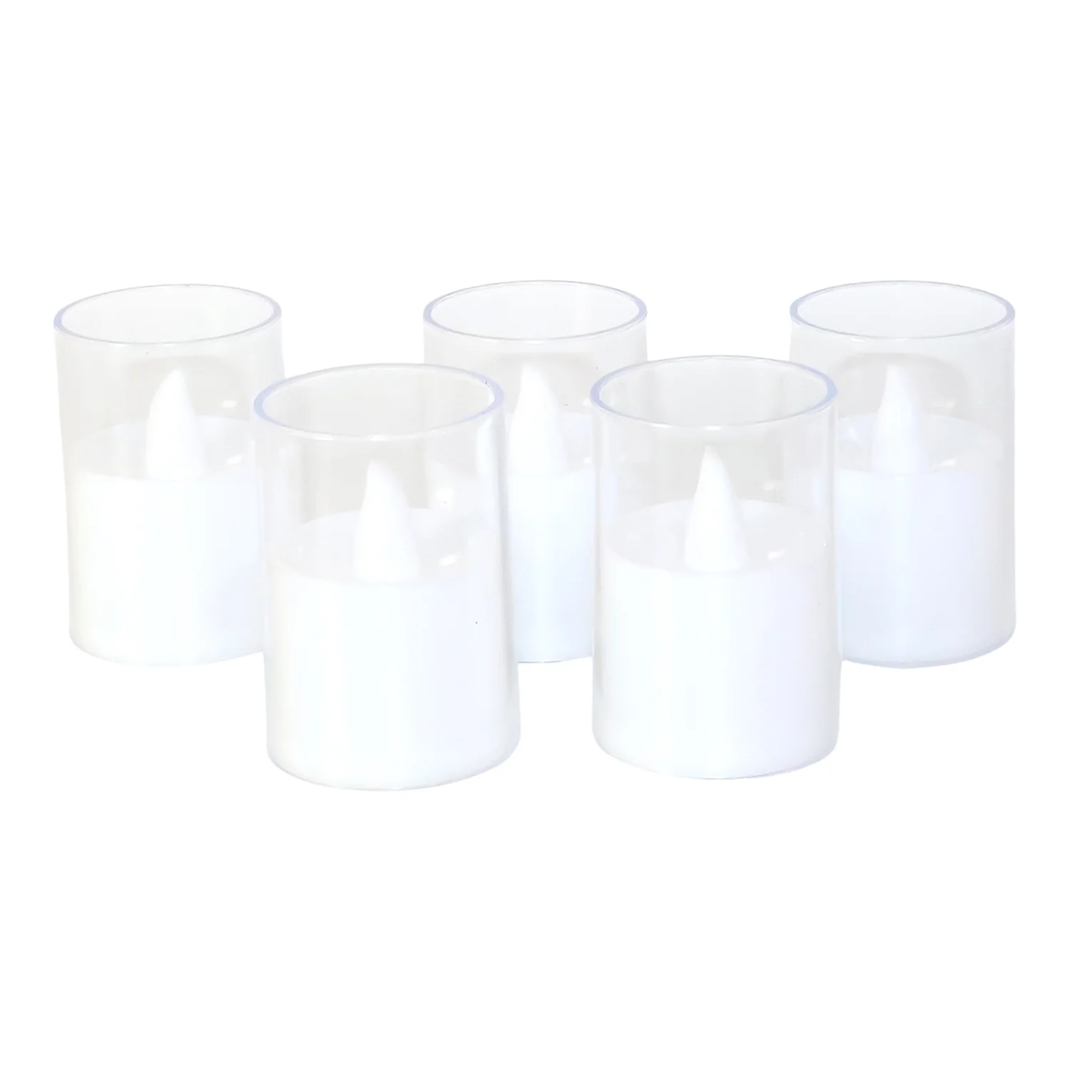Flameless LED Votive Candles Light - (5 Pc) - Image 5