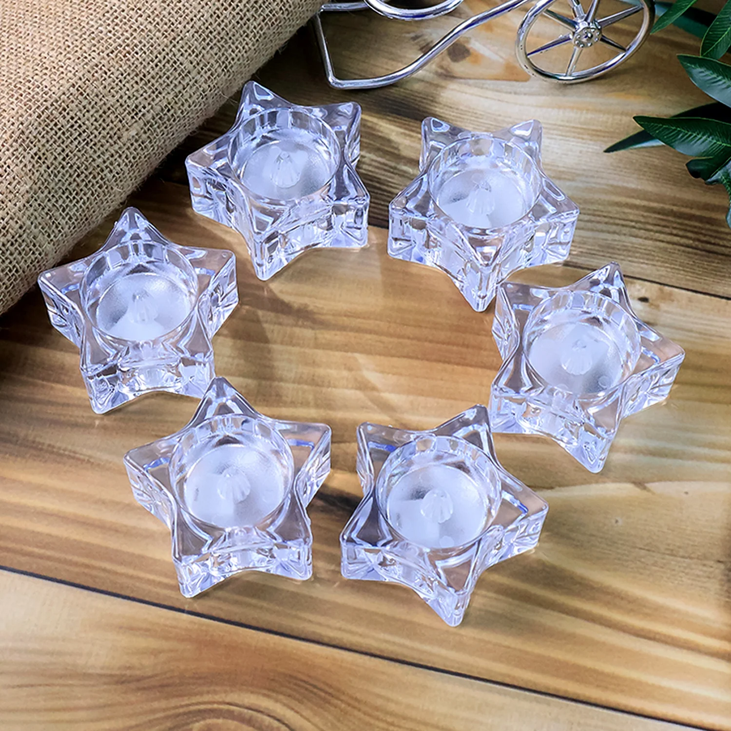 Flameless Star-Shaped LED Candles (6 Pc / Set) - Image 3