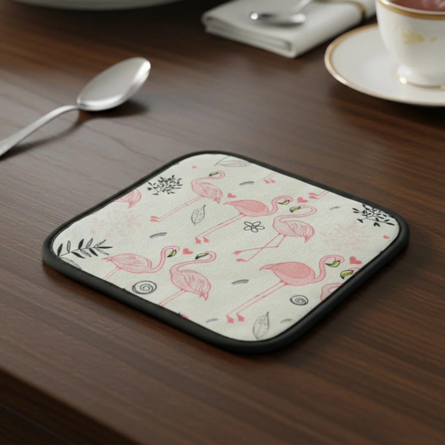 Printed Kitchen Pot Holder Heat Resistant Mat (20×20 Cm) - Image 7