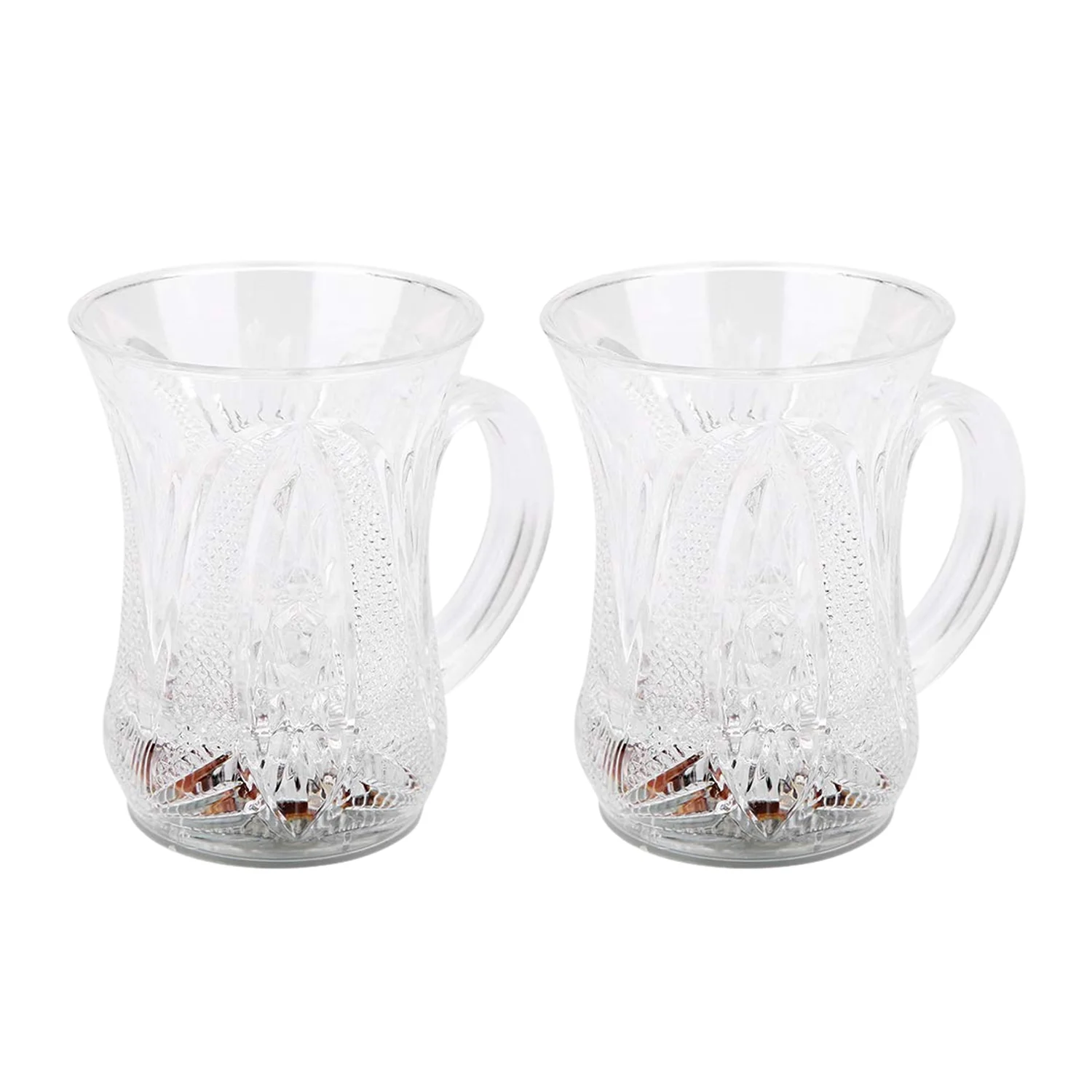 LED Light-Up Party Cups - Flashing Water-Activated Drinking Glasses Handle (2-Piece) - Image 3