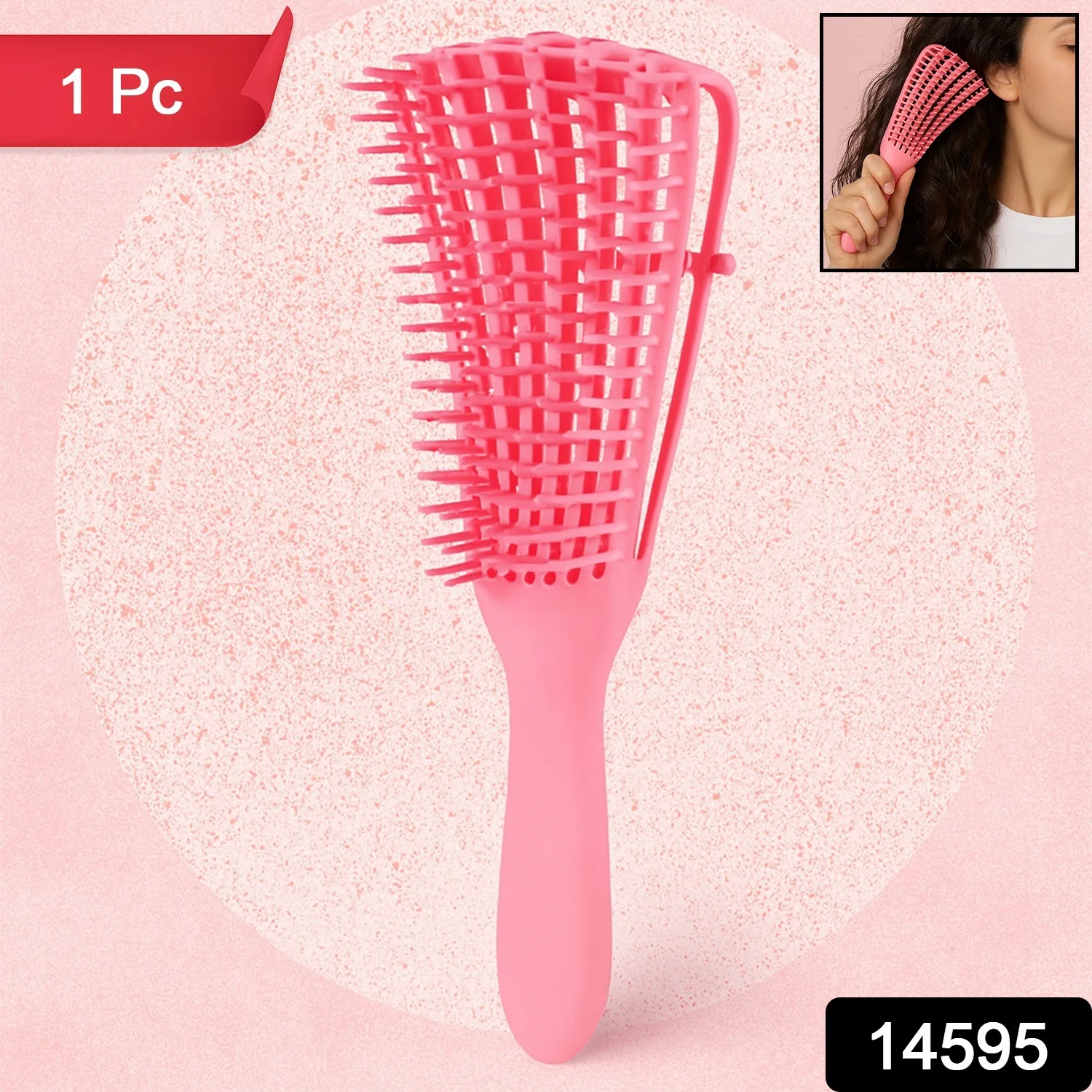Flexible Detangling Hair Brush - (1 Pc) - Image 2