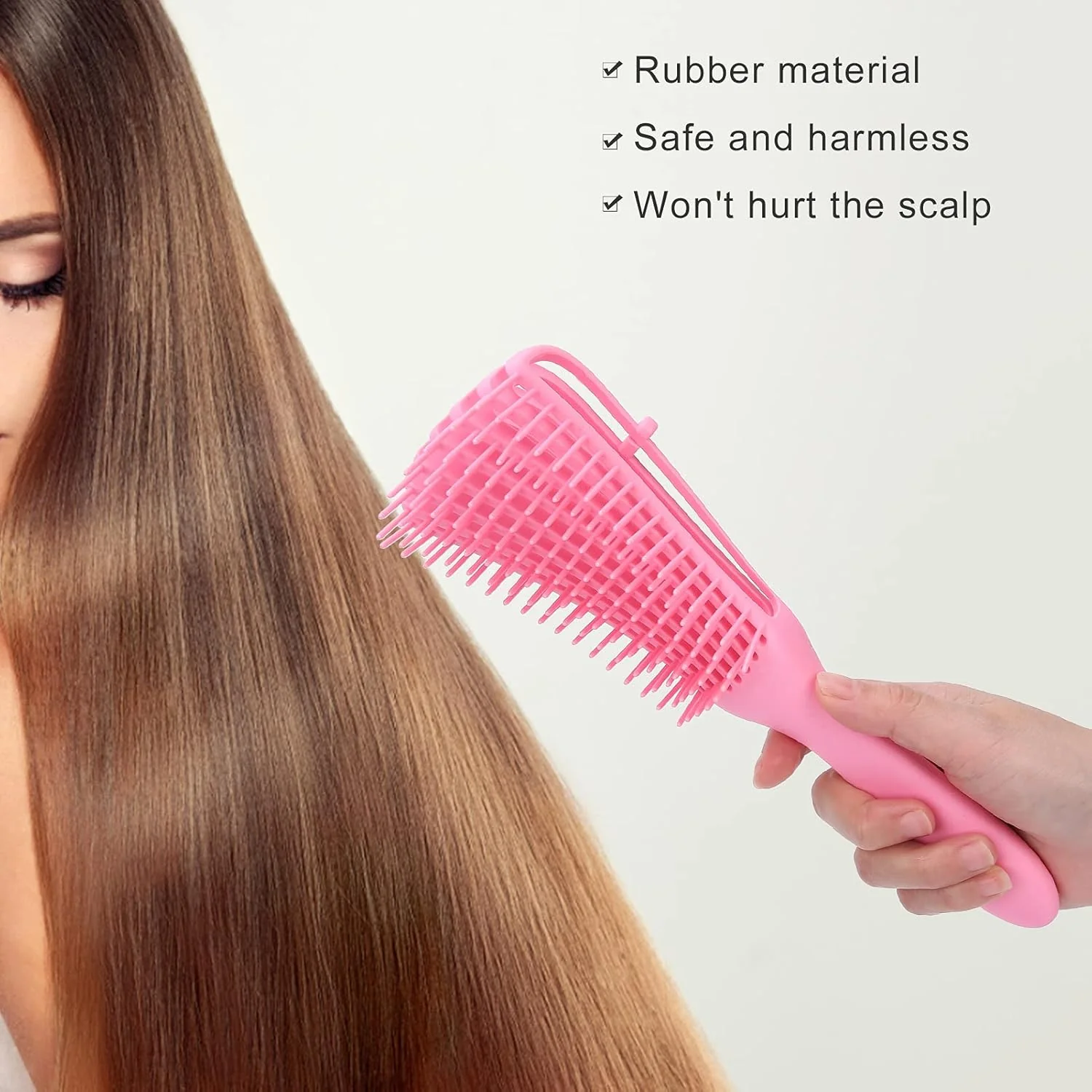 Flexible Detangling Hair Brush - (1 Pc) - Image 4