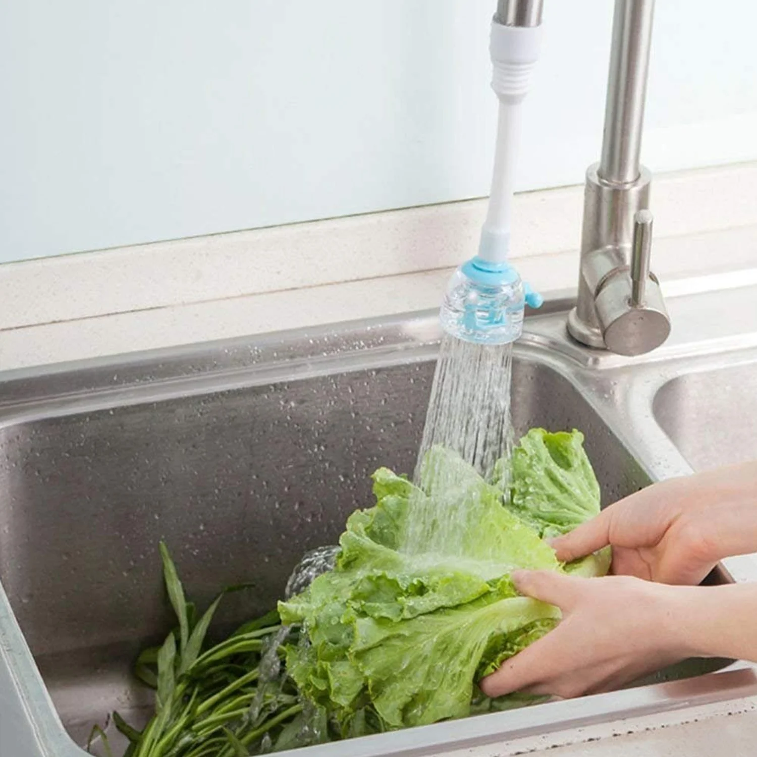 Flexible Faucet Extender & Splash-Control Sprayer - Image 6