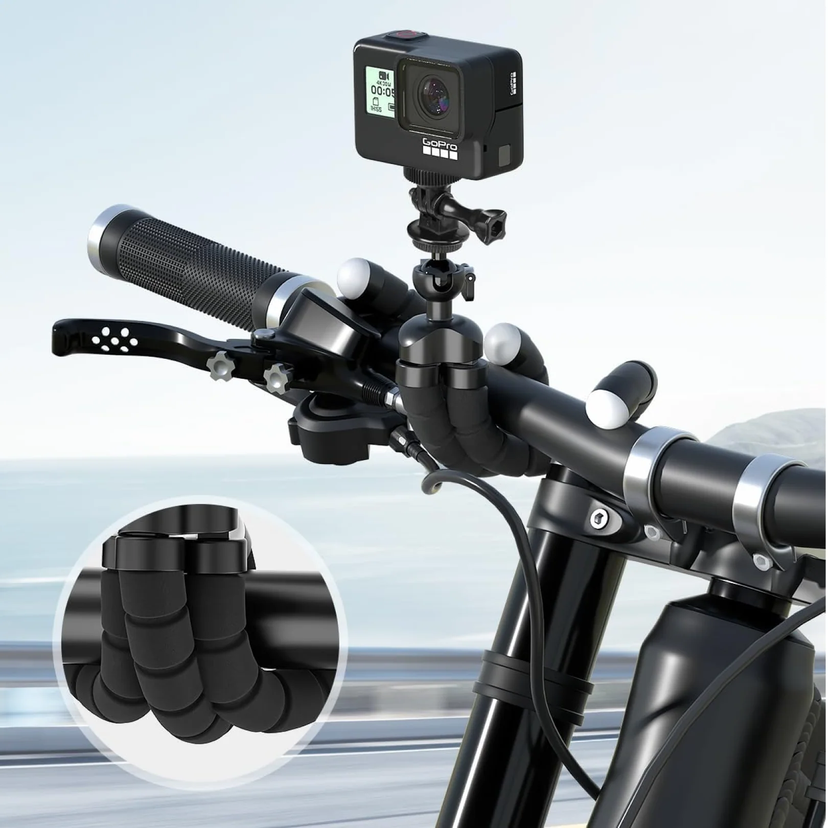 Flexible Mini Tripod Stand with Adjustable Mobile Holder - Image 3