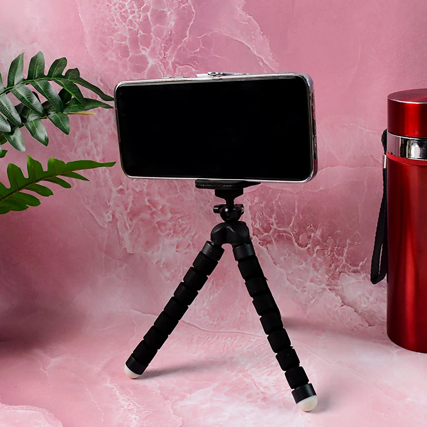 Flexible Mini Tripod Stand with Adjustable Mobile Holder - Image 9
