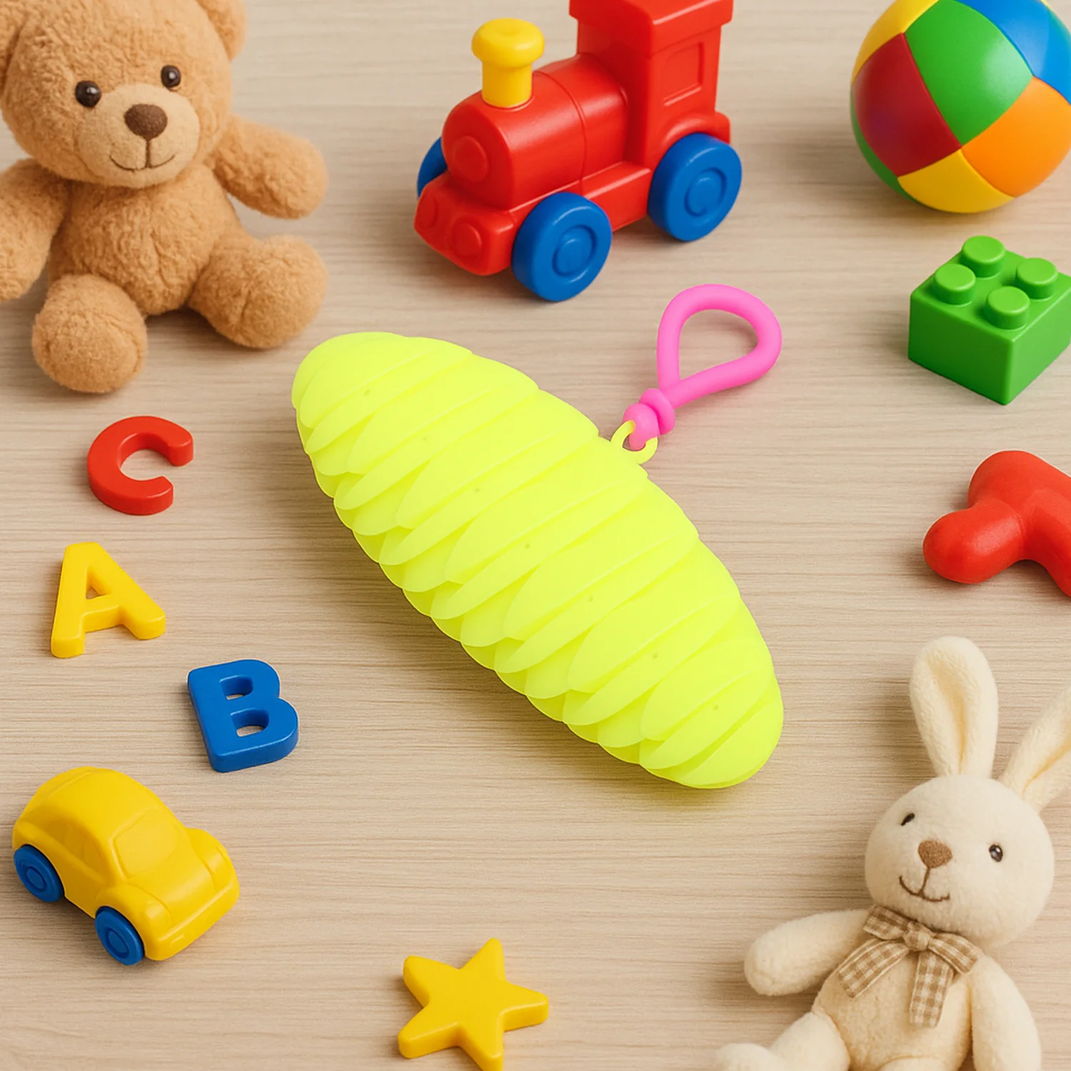 Flexible plastic Worm Fidget Toy (1 Pc) - Image 4