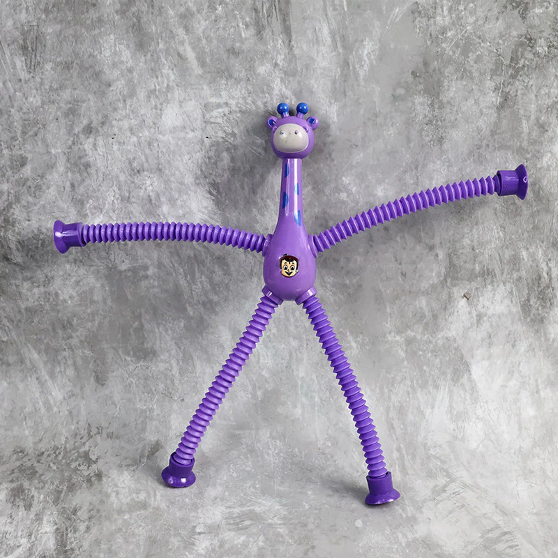Flexible Pop Tube Giraffe Toy for Kids - Image 2