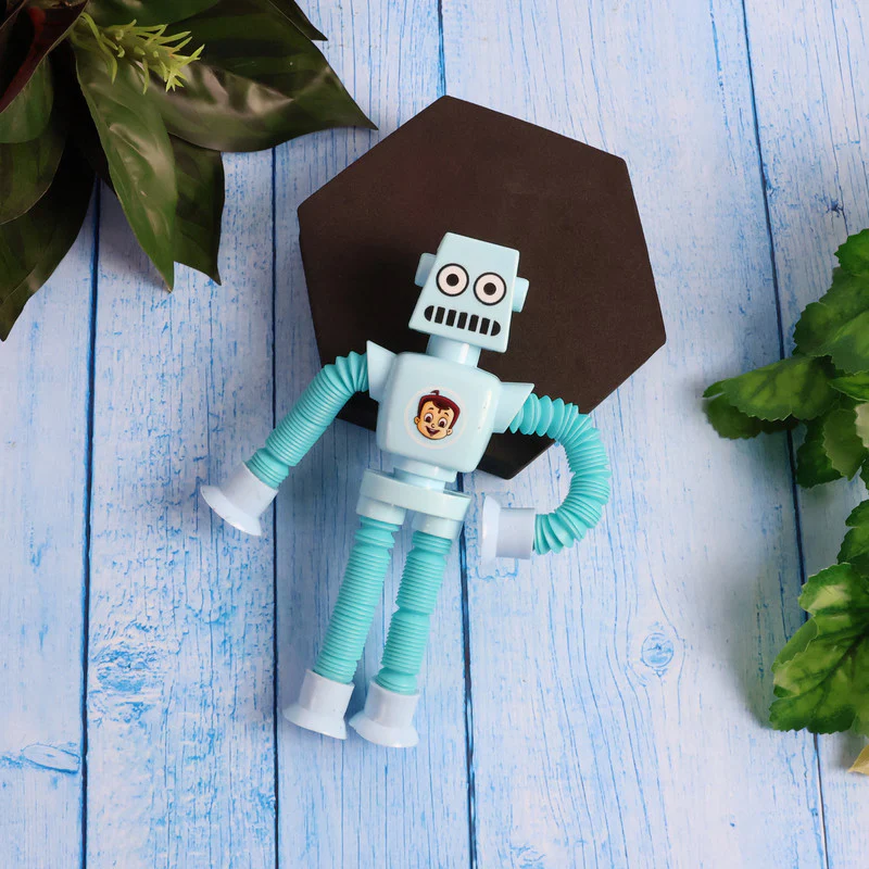 Flexible Pop Tube Robot Toy – Bendable Action Figure with Movable Arms & Legs - Image 2