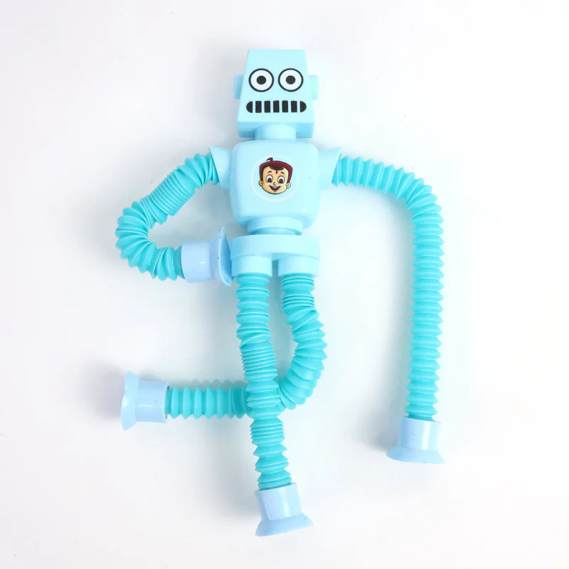 Flexible Pop Tube Robot Toy – Bendable Action Figure with Movable Arms & Legs - Image 4