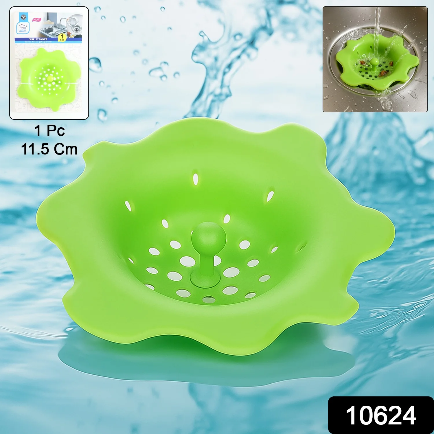 Flexible Silicone Sink Strainer & Drain Hair Catcher - Image 2
