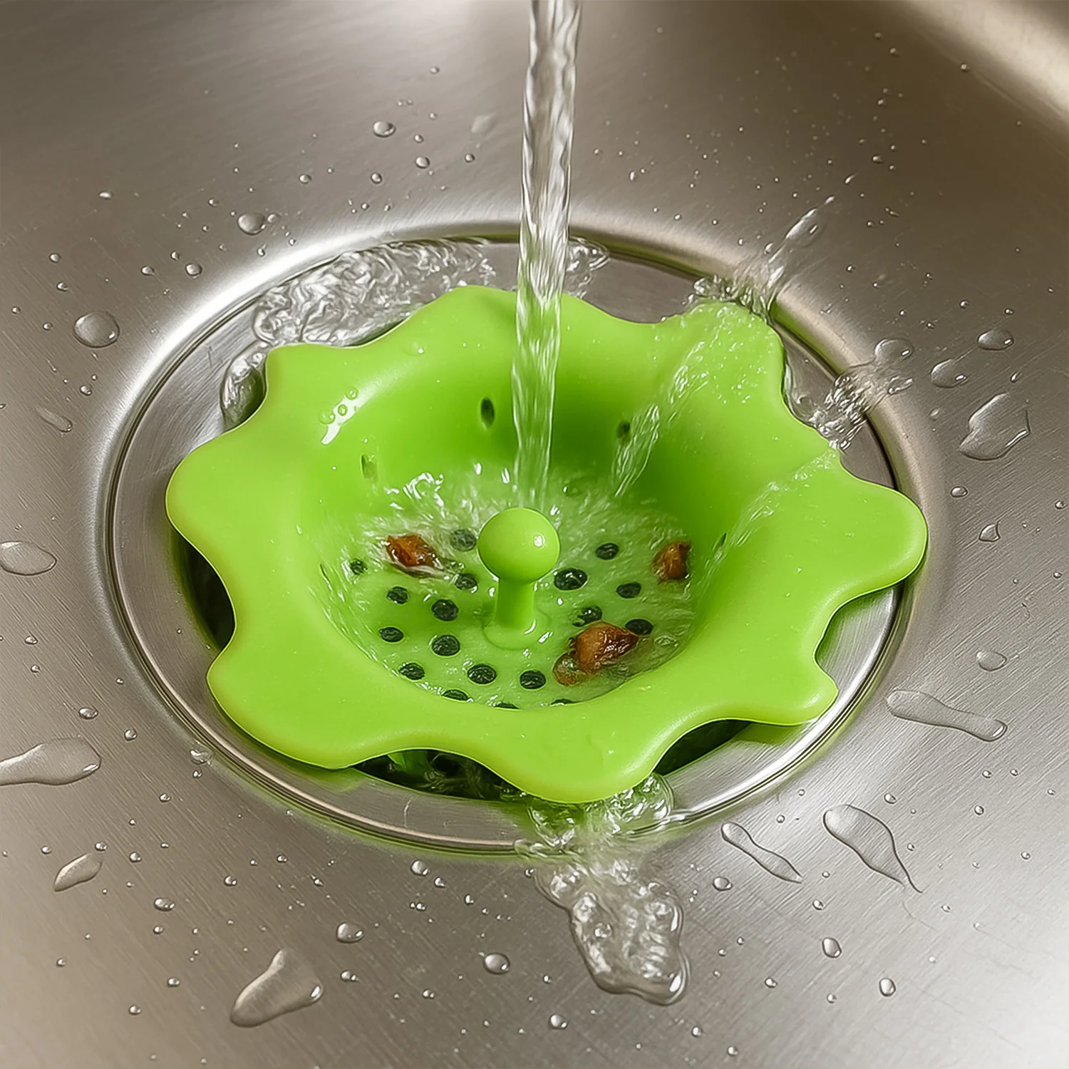 Flexible Silicone Sink Strainer & Drain Hair Catcher - Image 7