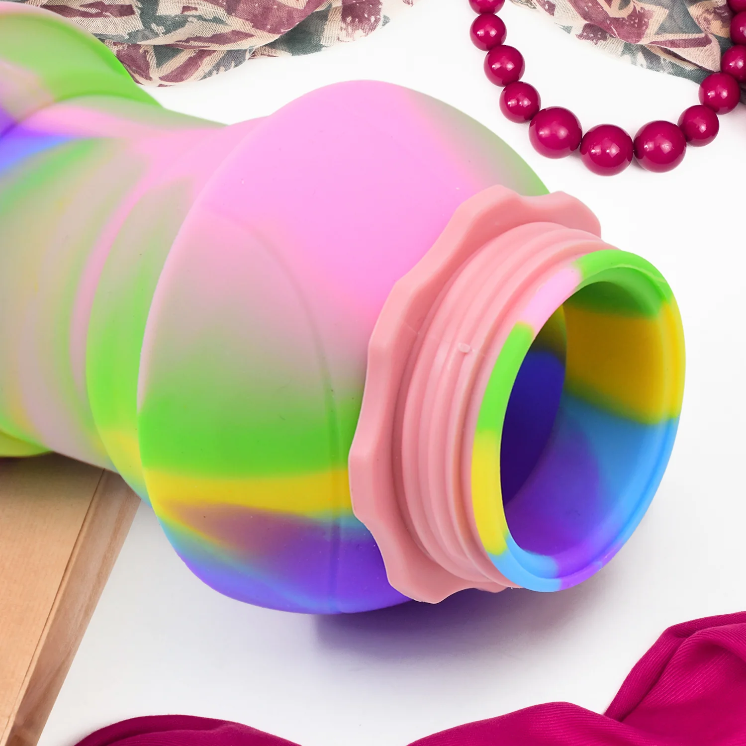 Flexible Collapsible Silicone Sports Water Bottle (260 ML / 20 CM Folding) - Image 6