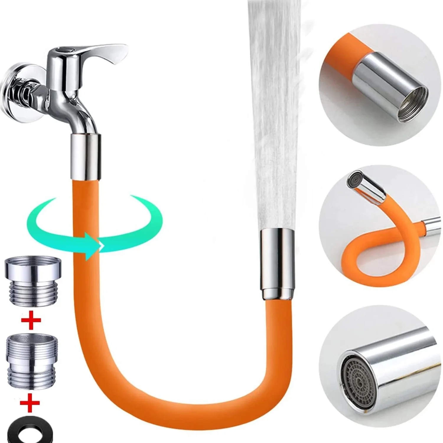 Flexible Silicone Water Tap Extender Pipe 44 Cm 1 Pc - Image 7