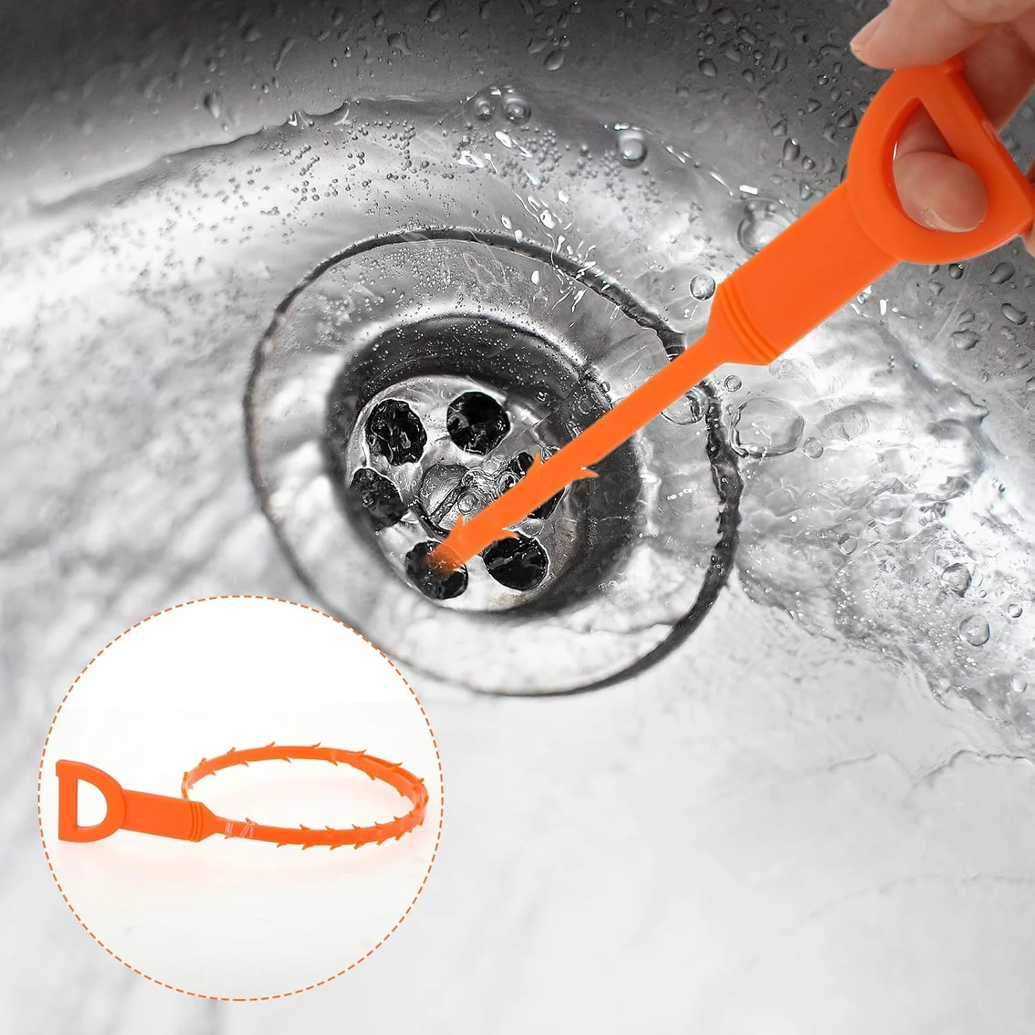 Flexible Sink & Drain Cleaning Stick – 50 cm Long (Pack of 3) - Image 7