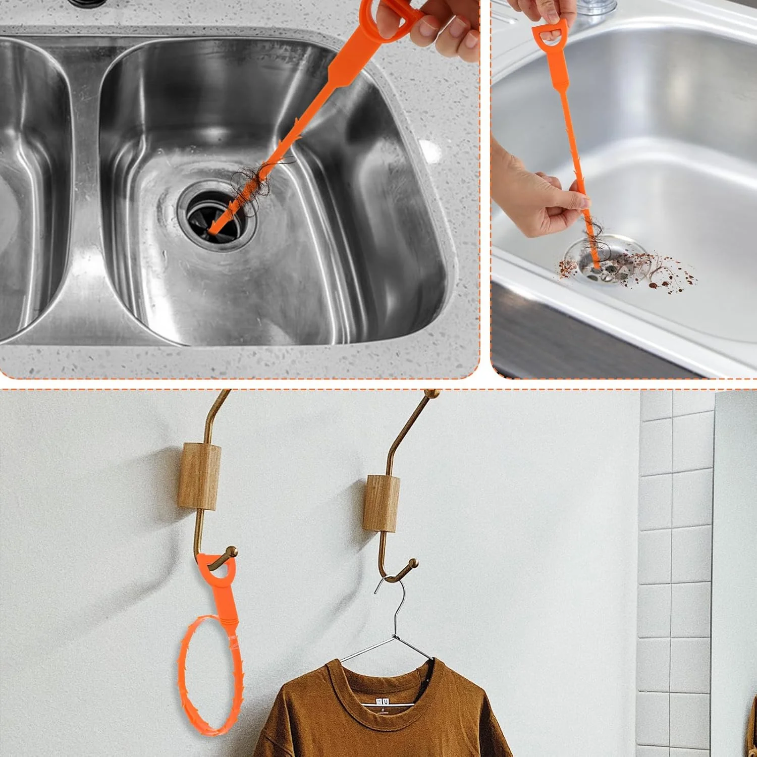 Flexible Sink & Drain Cleaning Stick – 50 cm Long (Pack of 3) - Image 8