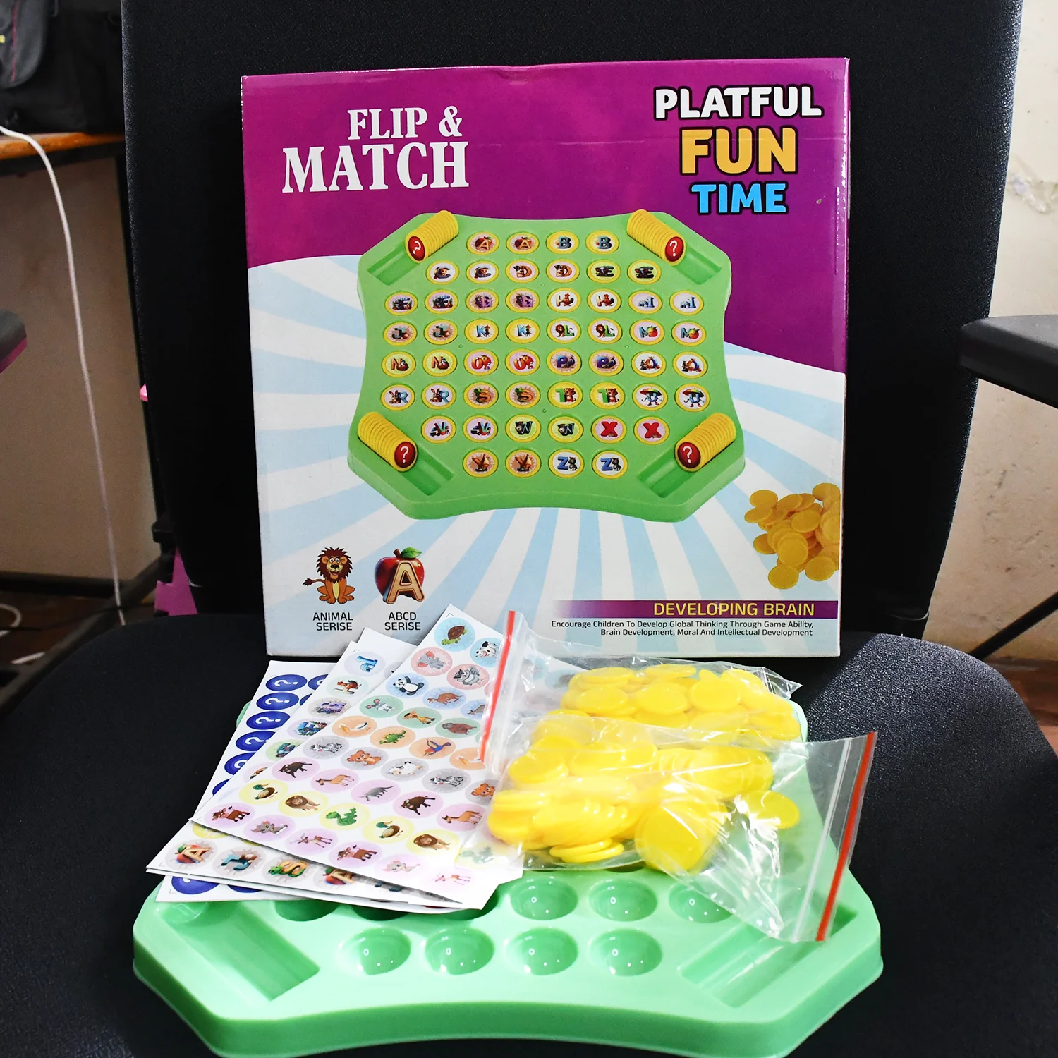 Flip & Match Educational Puzzle Game Toy (1 Set) - Image 8