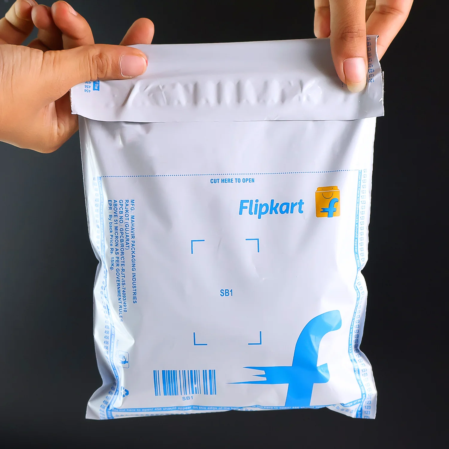 Flipkart Branded Security Courier Bags Medium Size, 100 Pcs Set - Image 3