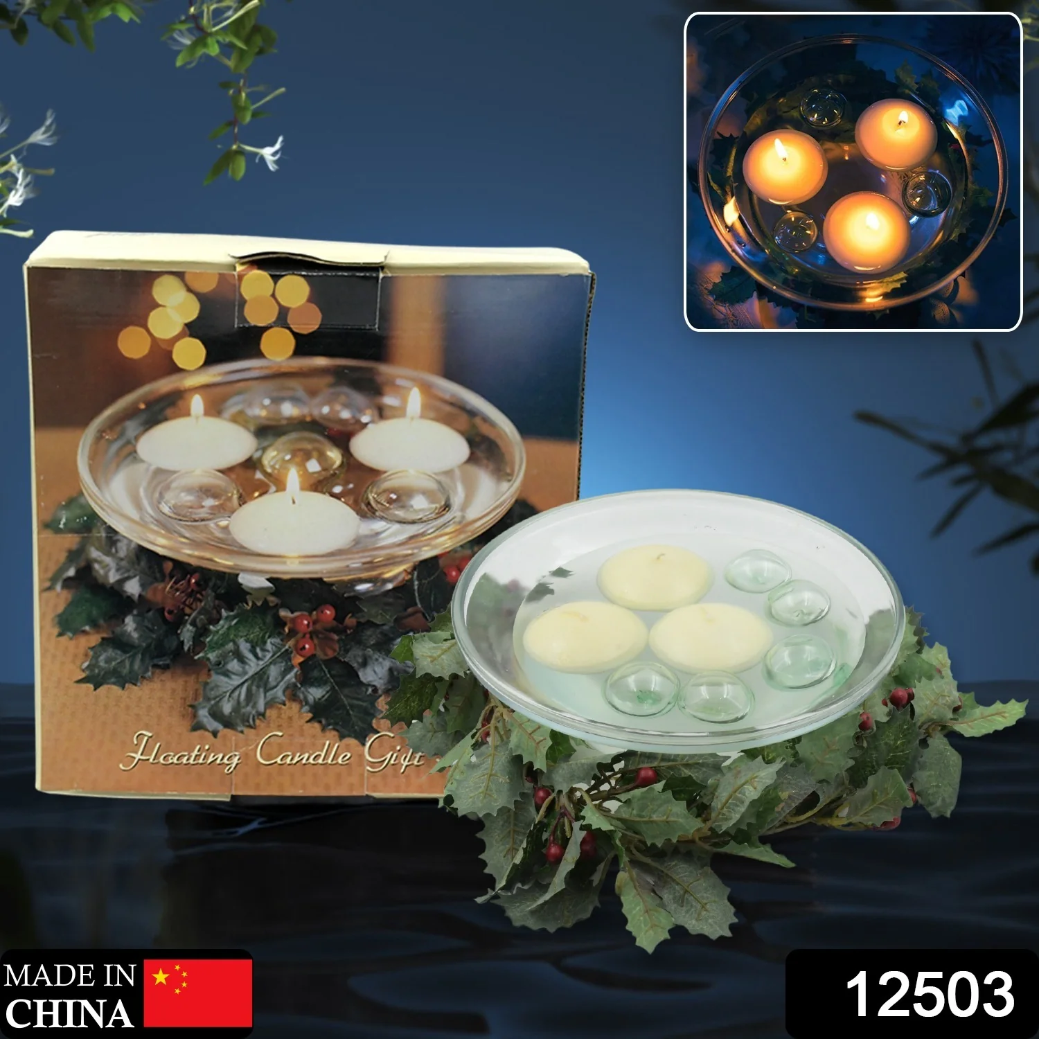 Floating Candle Holder (1 Pc): Romantic Ambiance, Table Decor, Diwali - Image 2