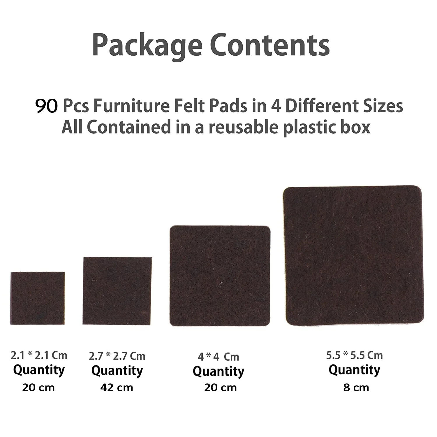 Furniture Pad Square Felt Pads Floor Protector Pad For Home & All Furniture Use - Image 4