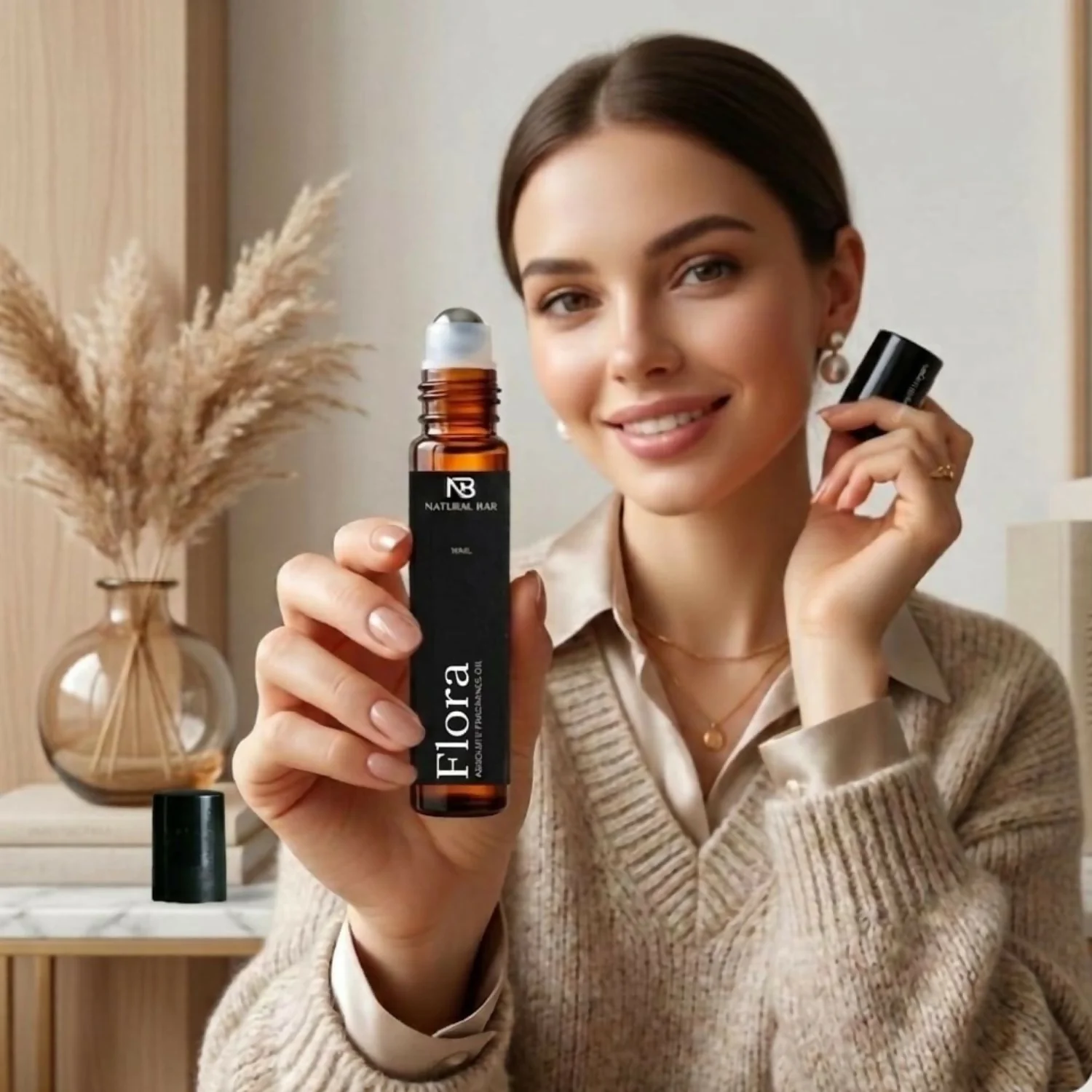 Flora Luxury Attar Roll On Long Lasting Non Alcoholic Perfume (10ml) - Image 2