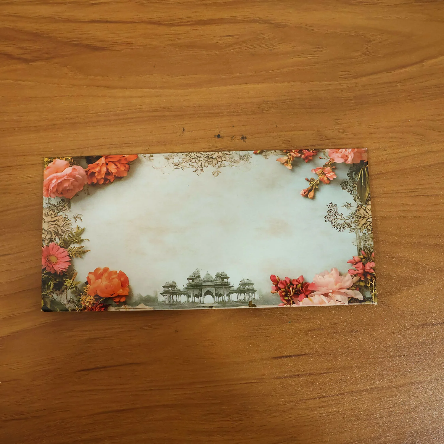 Floral Palace Theme A4 Size Money & Gift Envelope with Scalloped Flap Design – Pack of 10 Pcs - Image 7