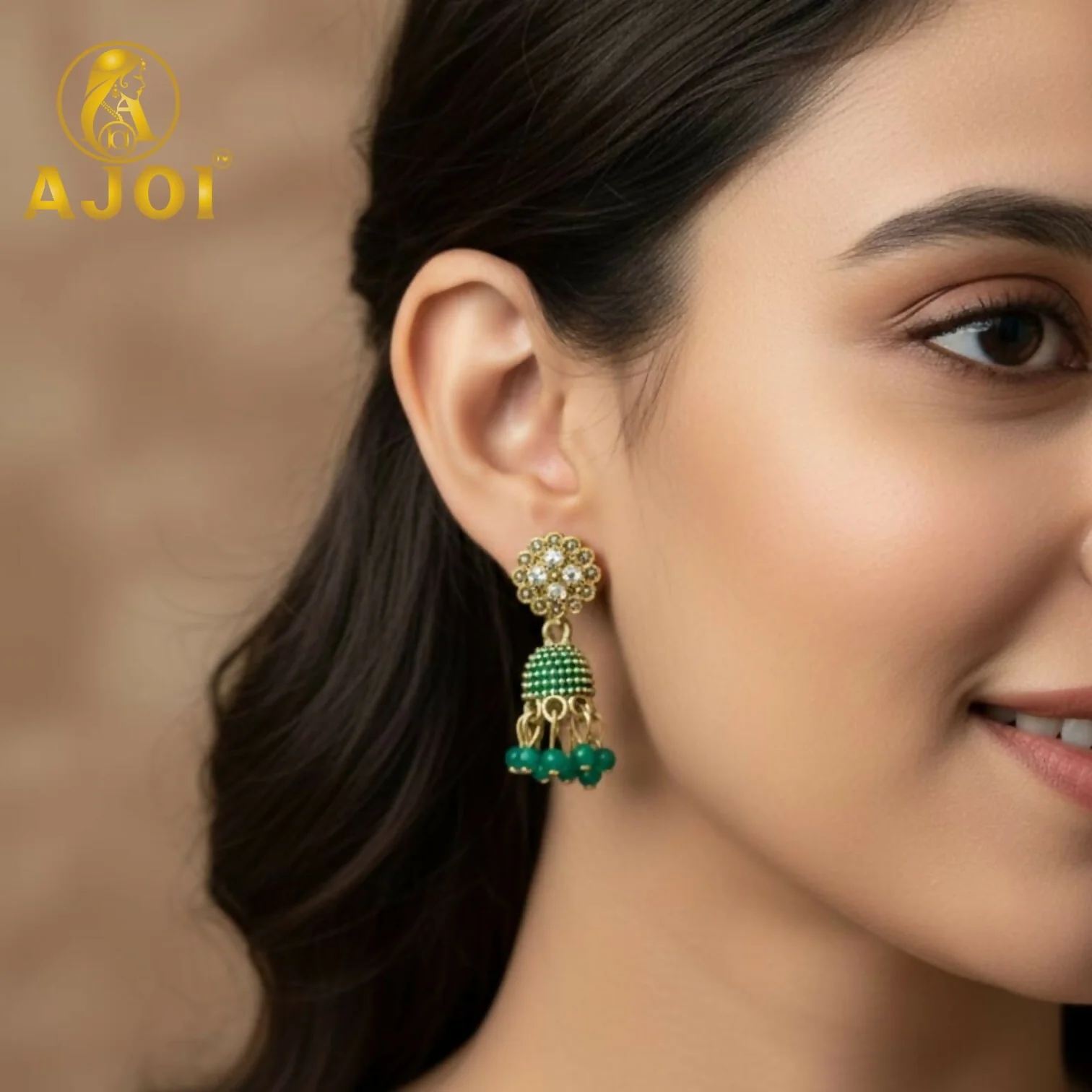 Floral Stud Mini Earrings Set of 12 - Image 2