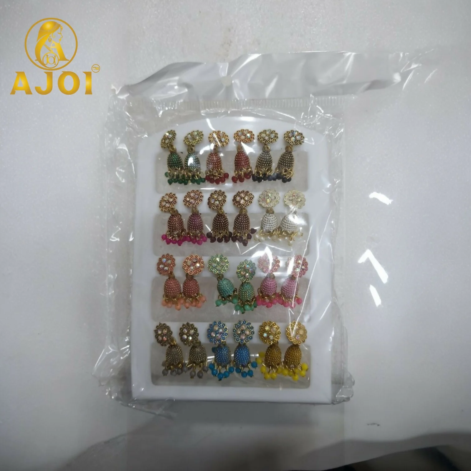 Floral Stud Mini Earrings Set of 12 - Image 5
