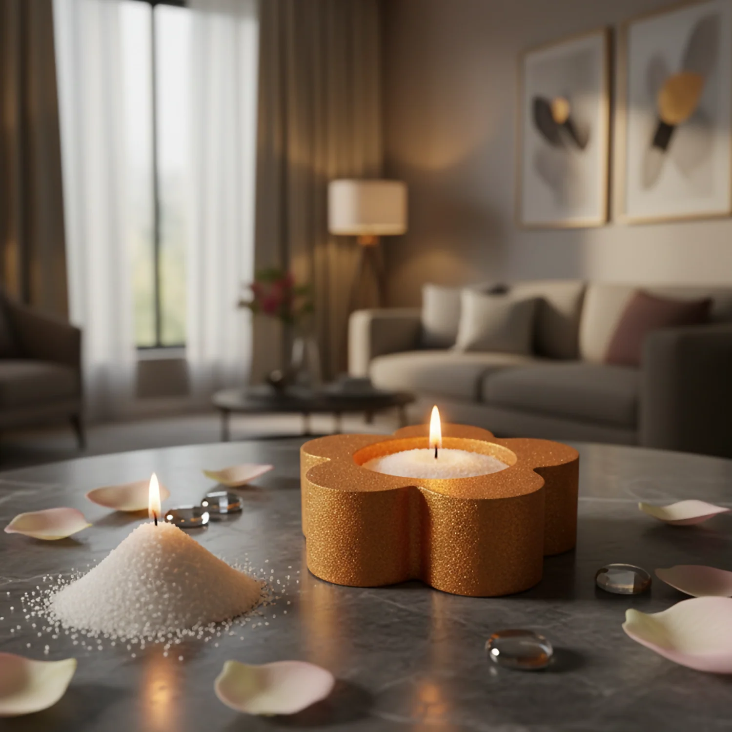 Flower Decorative Diya Multi-Purpose Tealight Candle Holder - Image 5