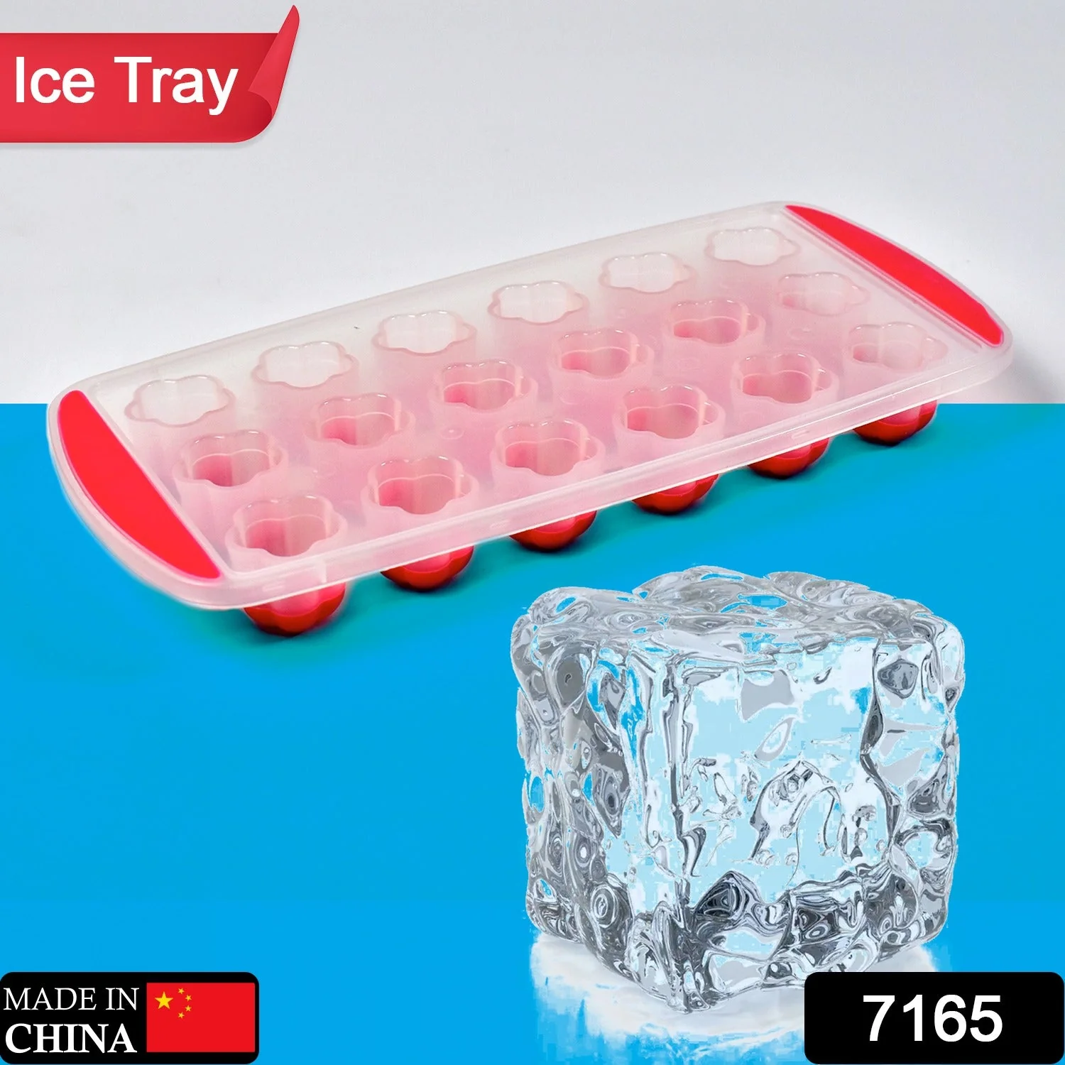 Ice Mould Flower Shape 18 Cavity Mould ice Tray - Image 2