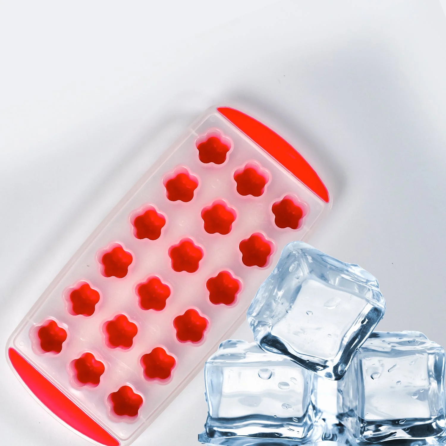Ice Mould Flower Shape 18 Cavity Mould ice Tray - Image 4