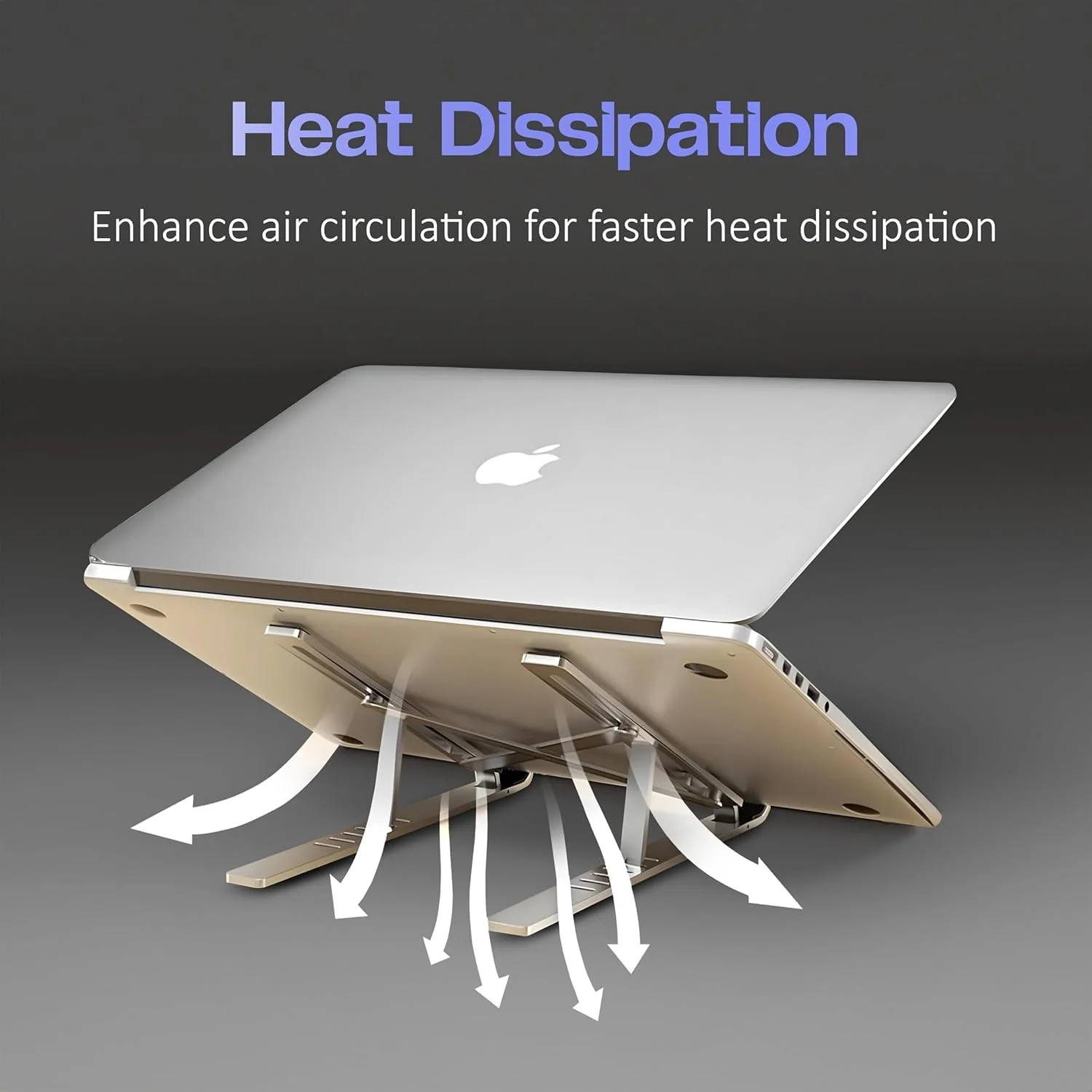 Foldable Adjustable Laptop Stand for Desk and Table Use - Image 8