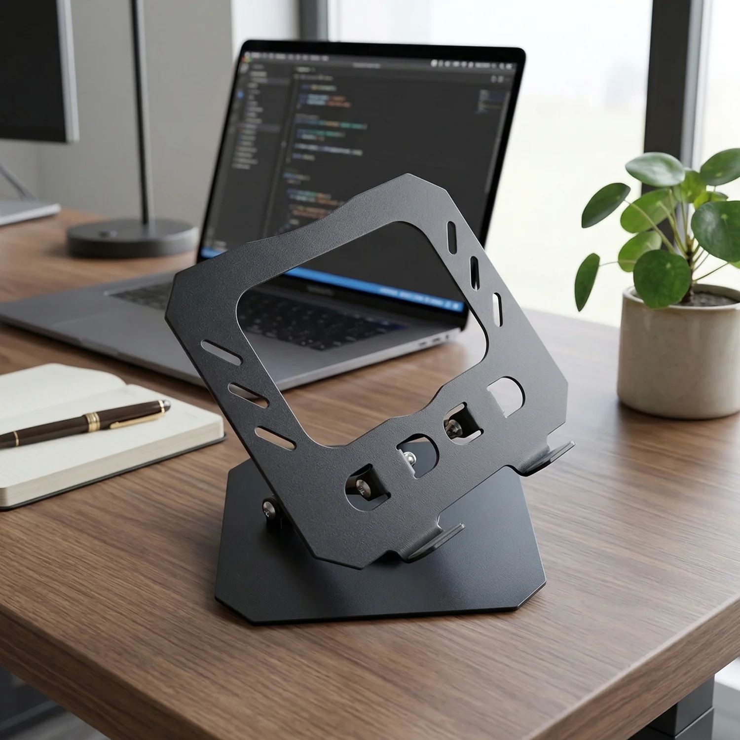Foldable Adjustable Metal Laptop Stand (1 Pc) - Image 7