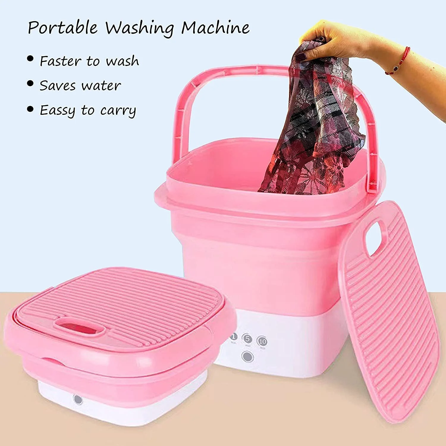 Foldable Electric Washing Bucket (1 Pc) - Image 3