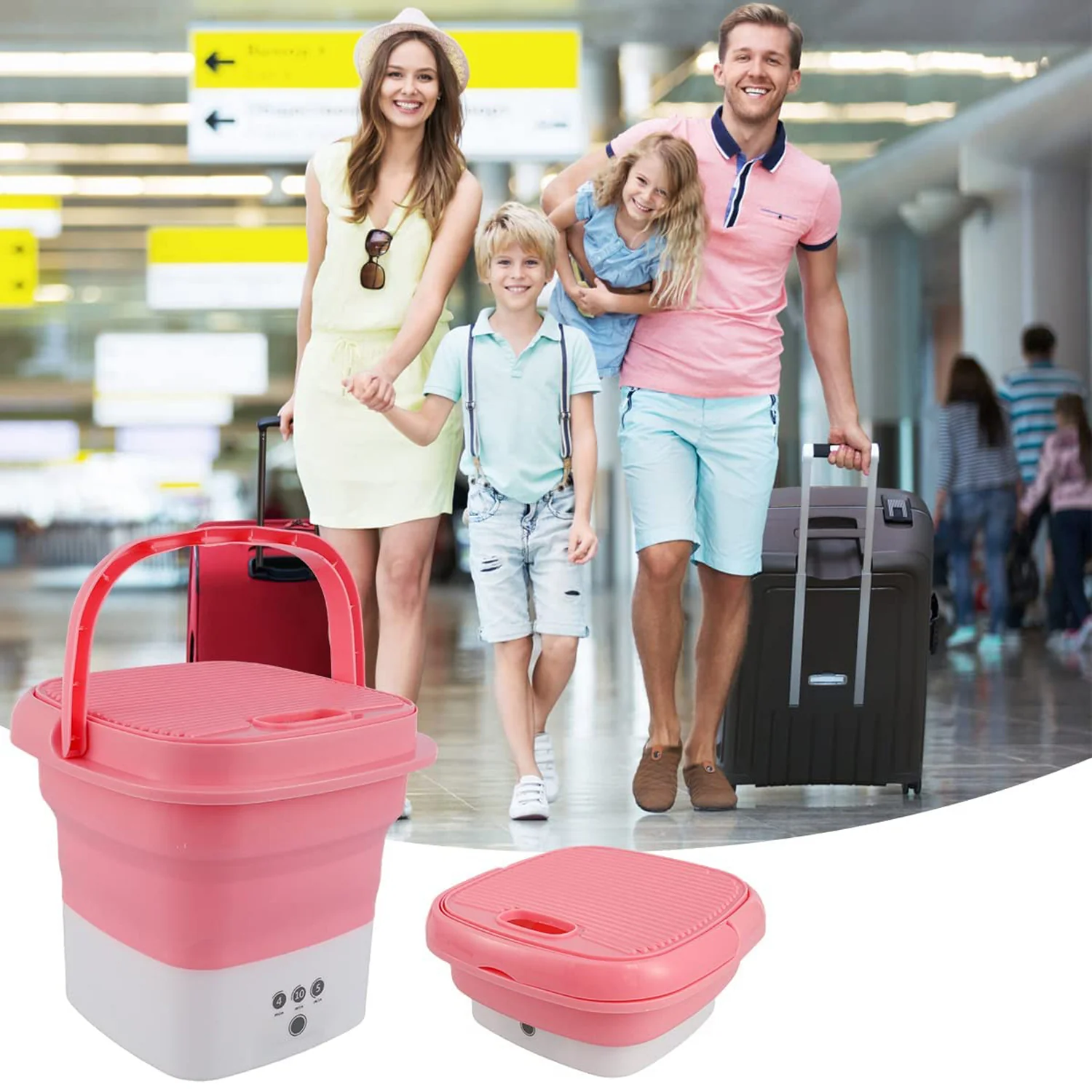 Foldable Electric Washing Bucket (1 Pc) - Image 4