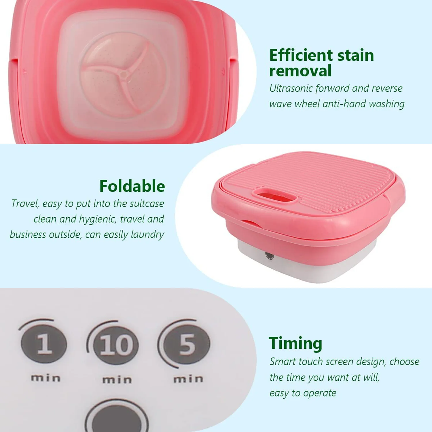 Foldable Electric Washing Bucket (1 Pc) - Image 7