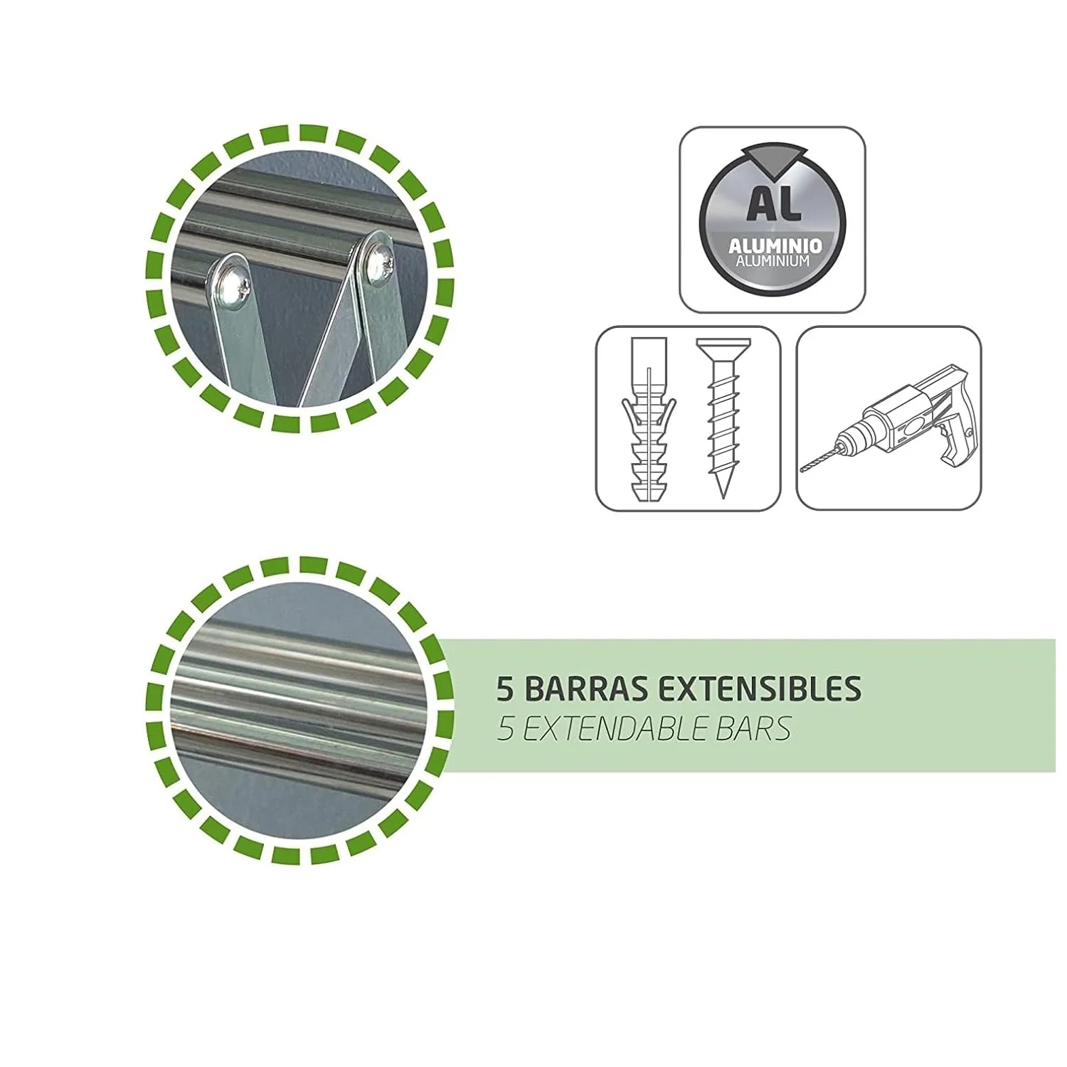 Foldable Extendable Clothes Drying Rack for Bathroom & Balcony - Image 3