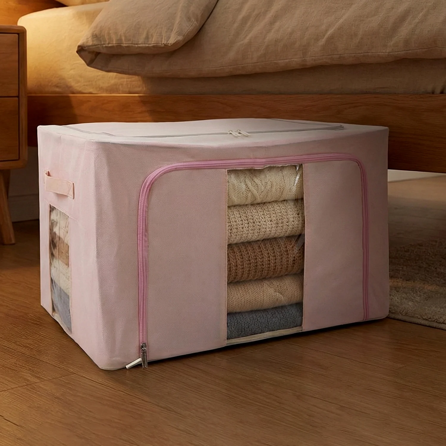 Foldable Fabric Clothes Storage Organizer Box (33 × 49 CM, 1 Pc) - Image 3