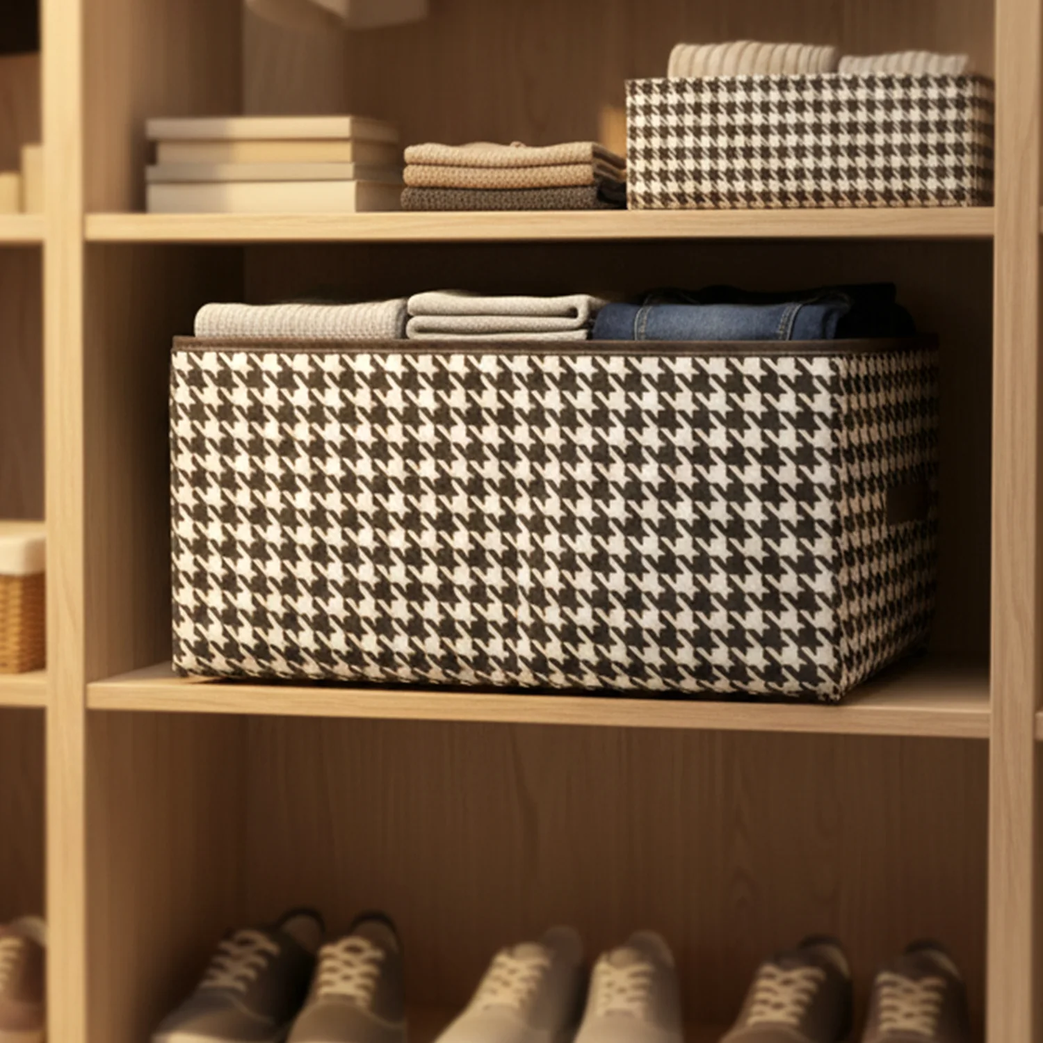 Foldable Fabric Storage Basket Organizer Box (1 Pc, 40x28Cm) - Image 3