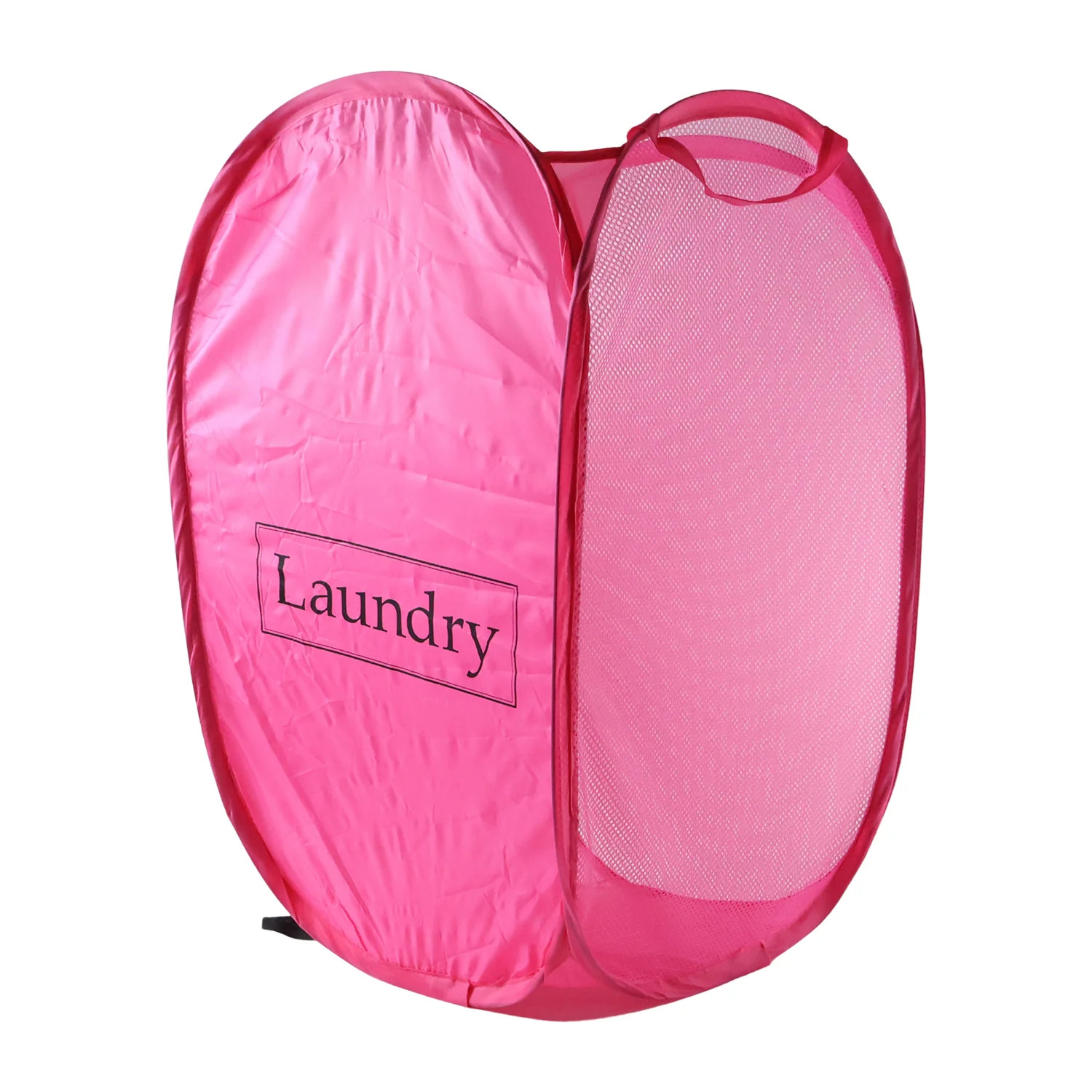 Foldable Laundry Basket Fabric Mesh Clothes Hamper Storage Bag (1 Pc,60x36cm) - Image 4